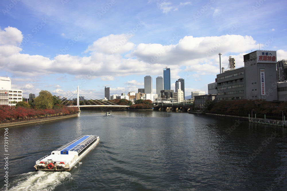 Naklejka premium Autobus wodny i obp