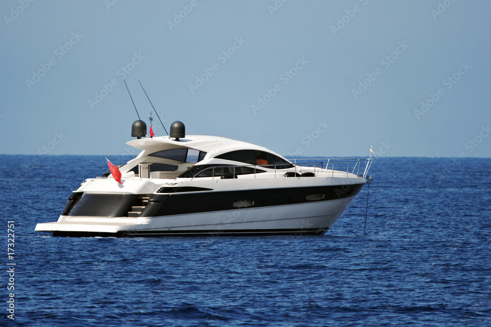 motor yacht at anchor motor yacht at anchor