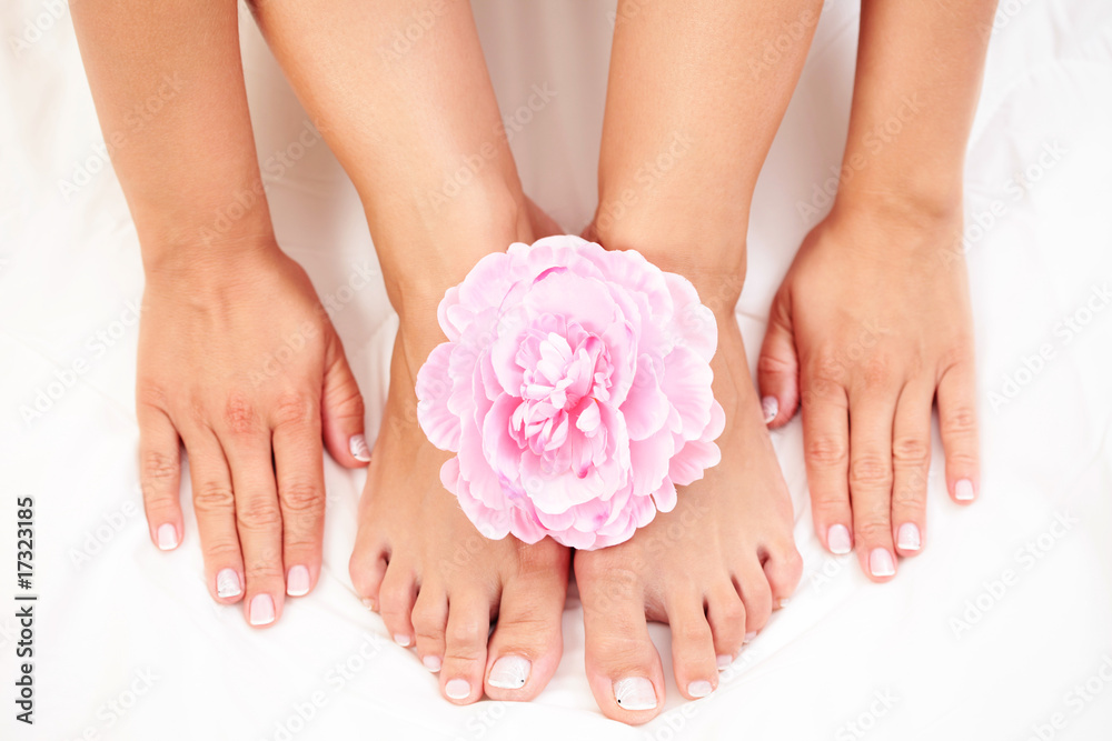 Fototapeta premium beautiful feet and hands