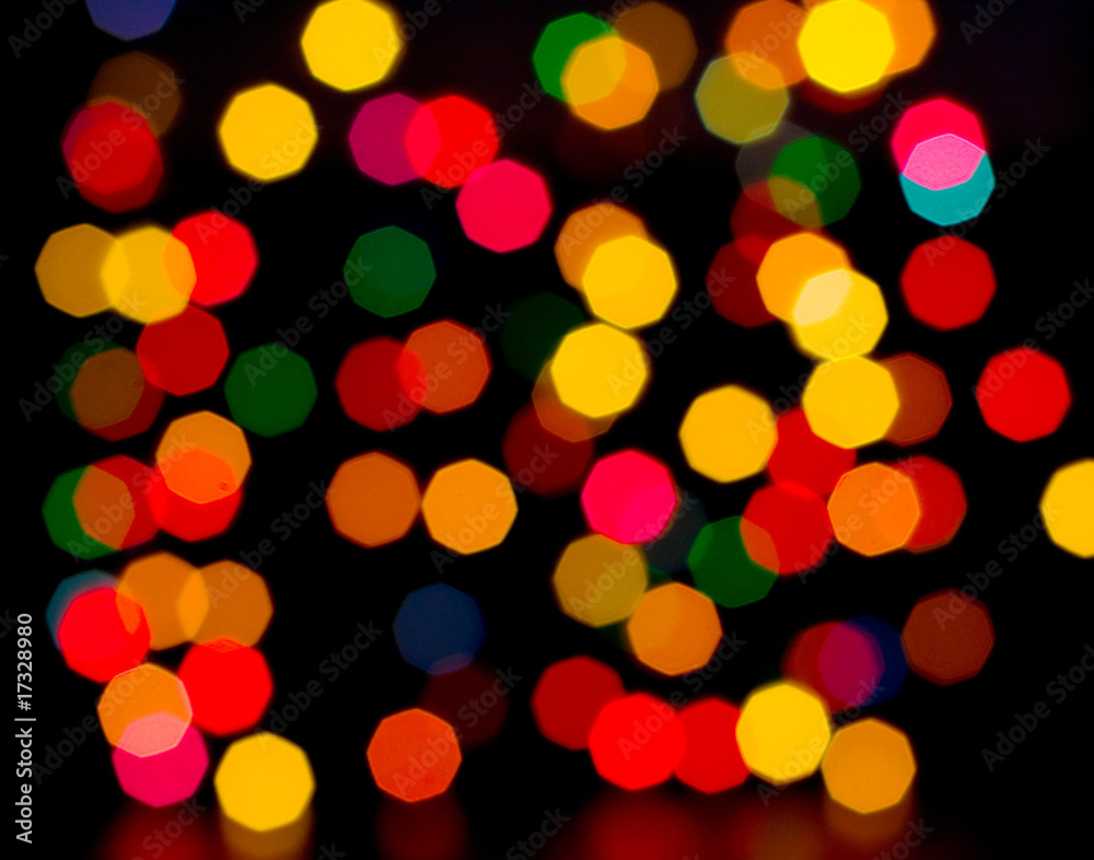 Fototapeta premium colorful lights on black background