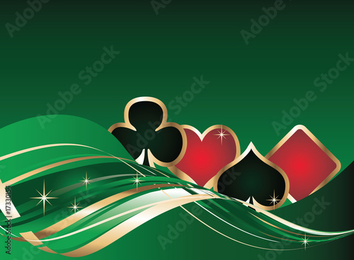 gambling background with poker elements