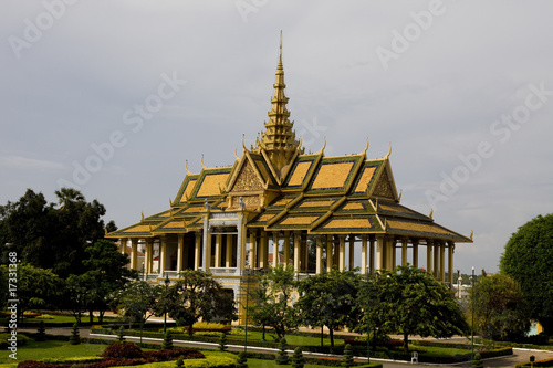 temple in the royal palace phnom penh cambodia