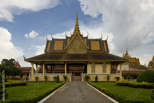 temple in the royal palace phnom penh cambodia