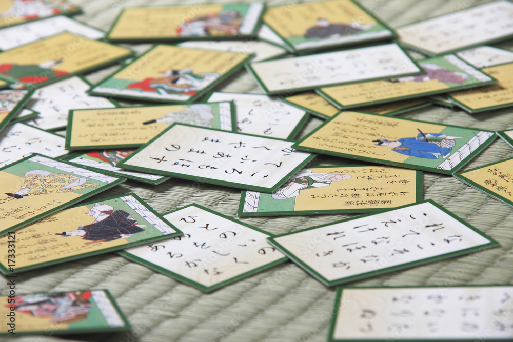 Naklejka premium 百人一首