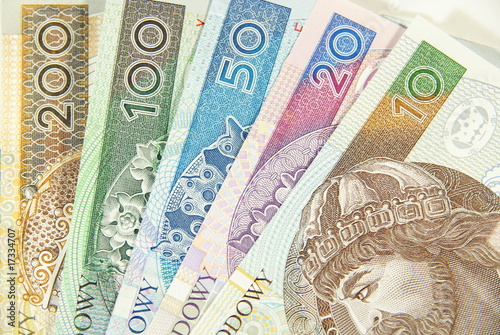 Polish cash between ten to two hundred