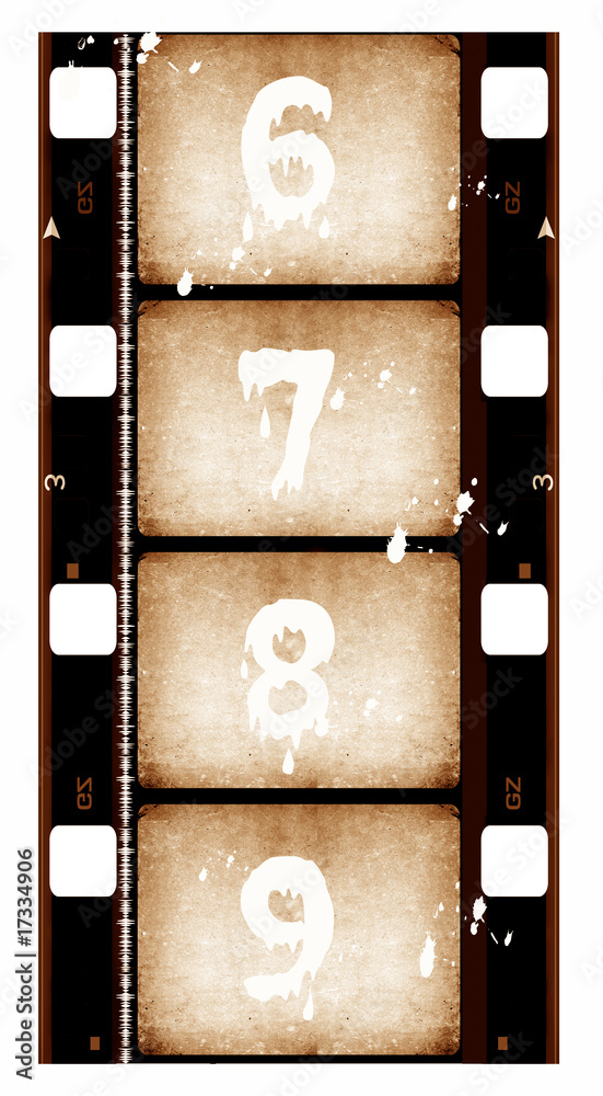 Fototapeta premium 16 mm Film roll,Digital art