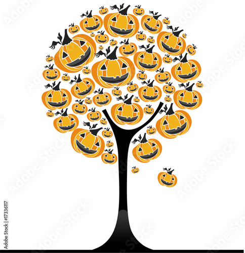 Halloween pumpkin tree.