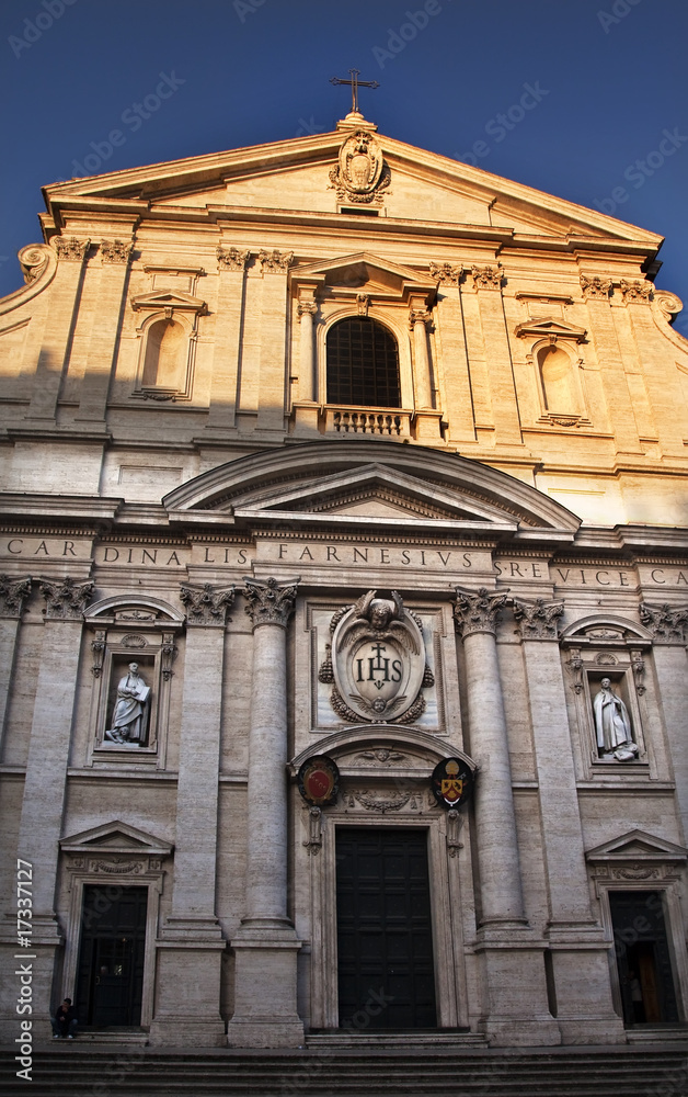 Gesu Jesuit Church Facade Rome Italy