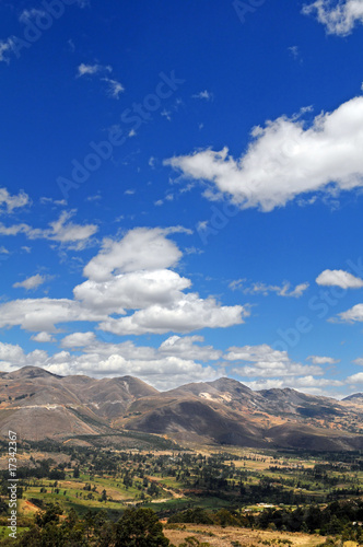 Landscape in the Northern Andes of Peru