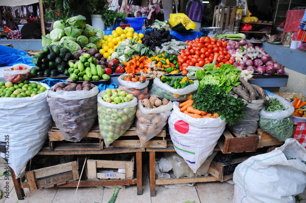 Fresh Produce Market in Peru