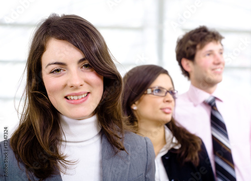 Happy businesswoman