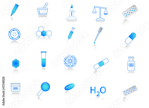 Illustration of chemistry icon