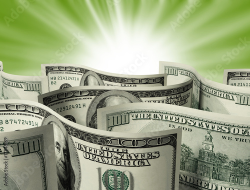 $100 banknotes background