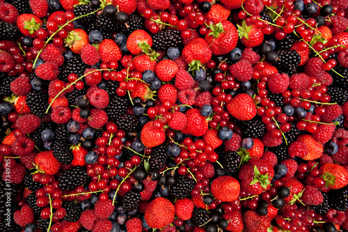 plenty of fresh mixed berries