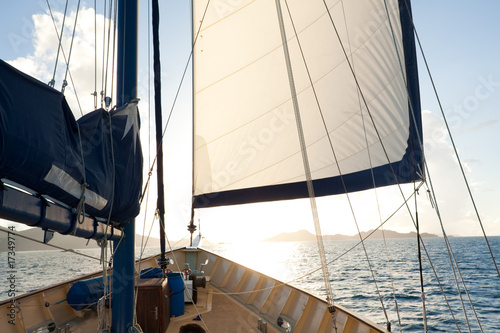 sailing against sun