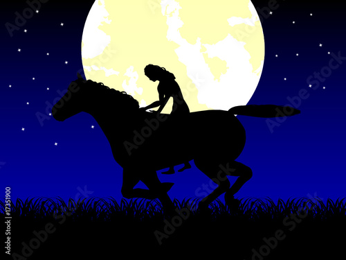 rider woman on horse