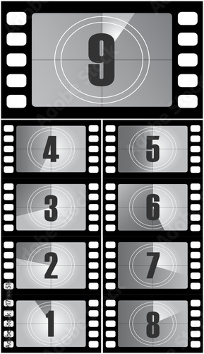 Black-white filmstrip