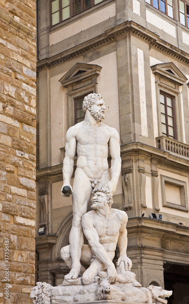 Ancient Statues in Plaza in Florence Ancient Statues in Plaza in Florence