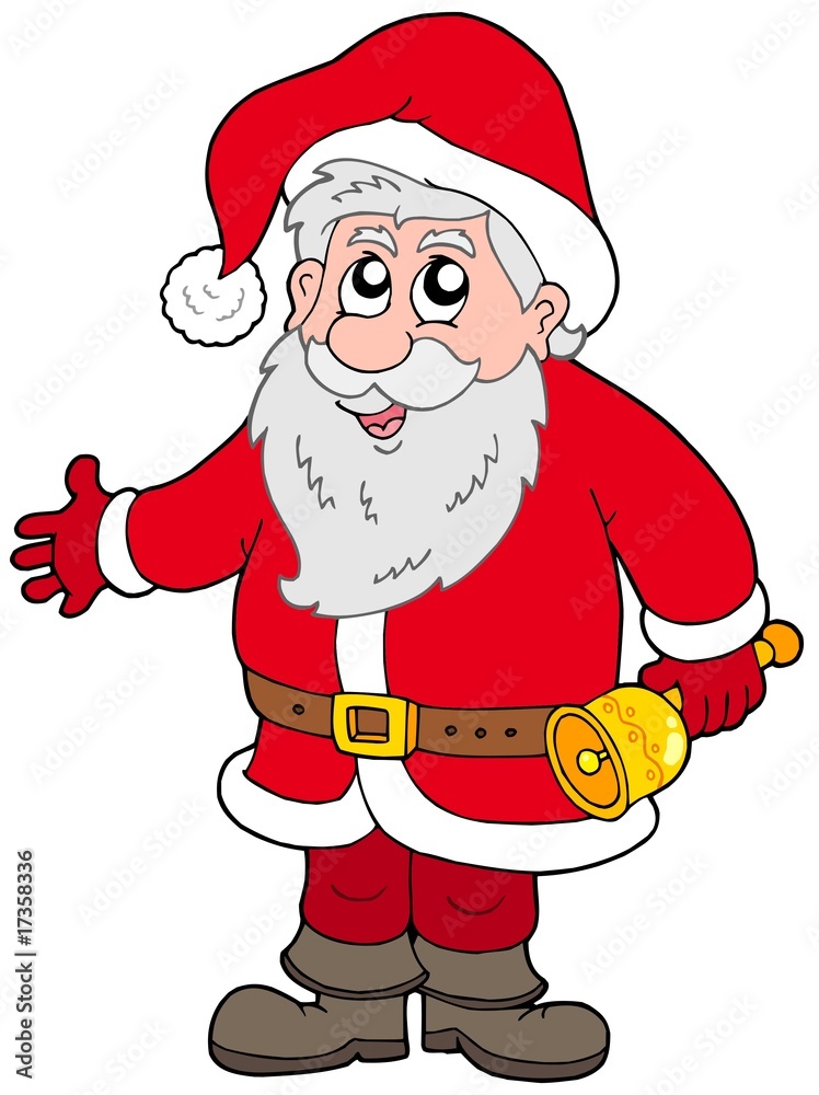 Cute Santa Claus with bell Cute Santa Claus with bell