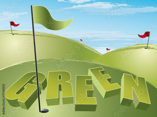 the green