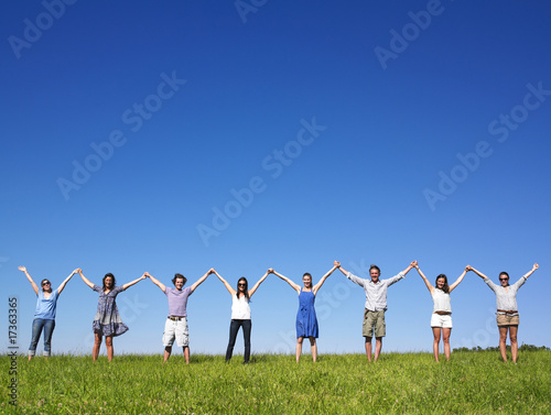 Group Holding hands