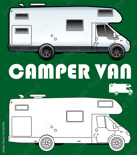 Picto de camping car caravaning