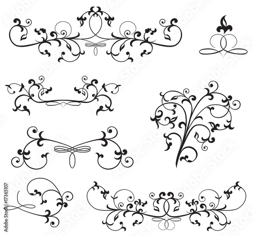Ornate floral elements