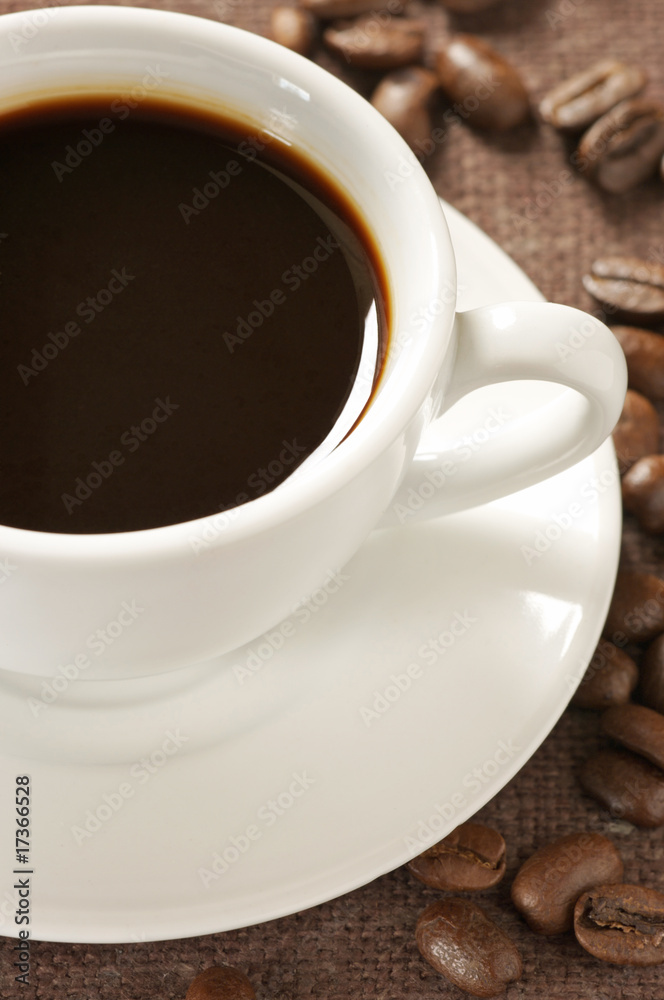 Coffee and beans Coffee and beans