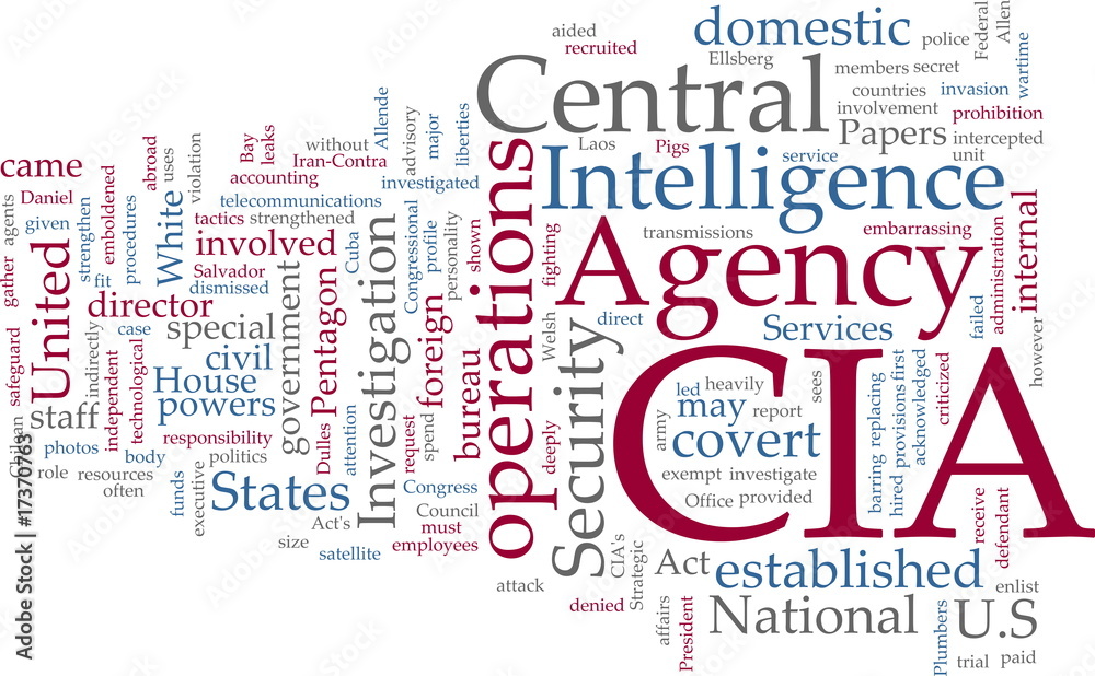 Obraz CIA Central Intelligence Agency fototapeta, plakat
