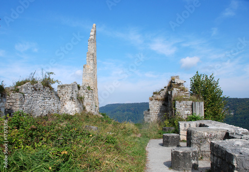 Auf der Burgruine Hohenurach