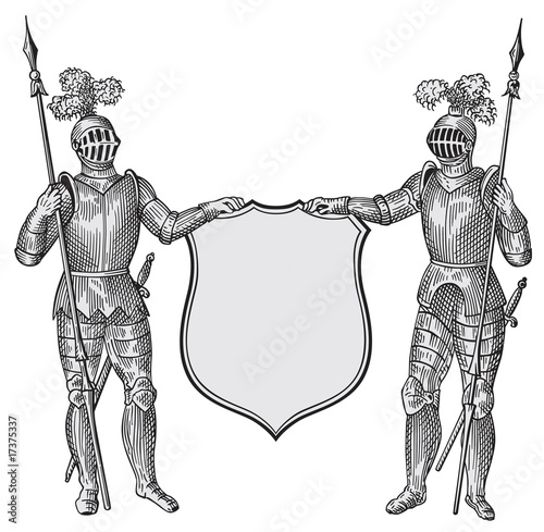 Two knights vector