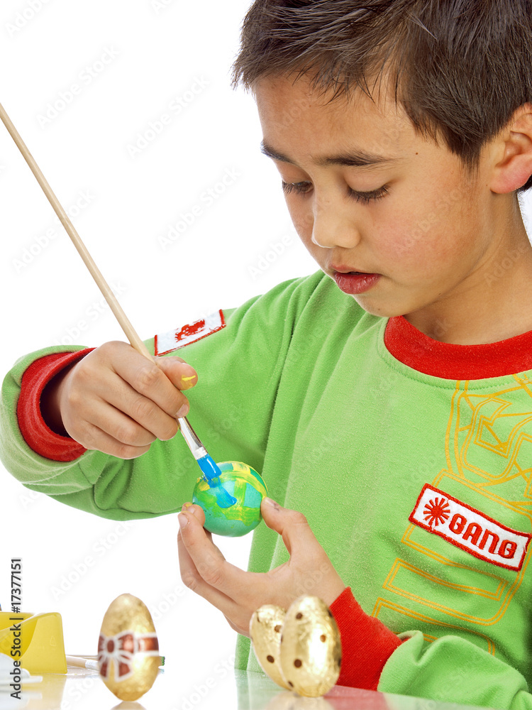 Fototapeta premium kinder malen ostereier