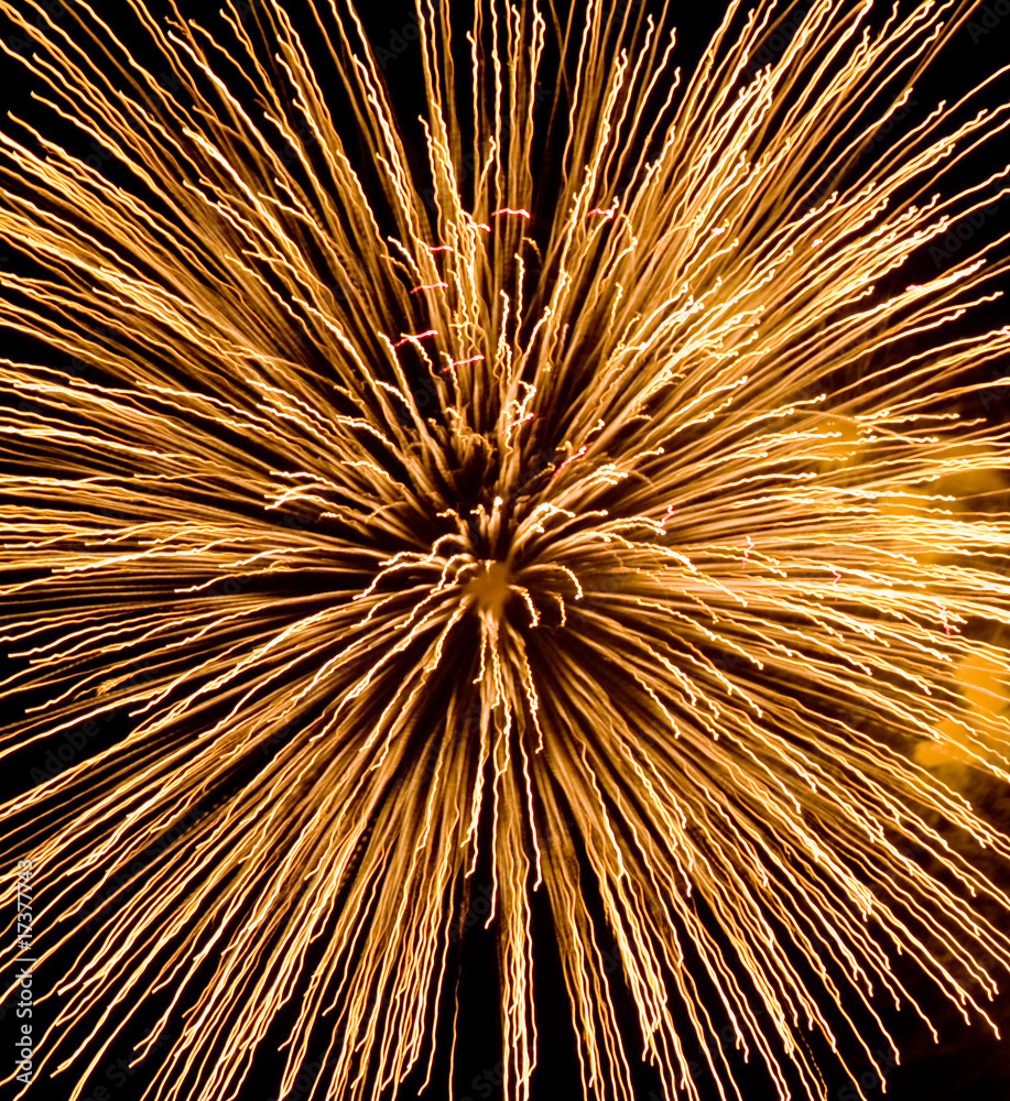Naklejka premium Burst of fireworks