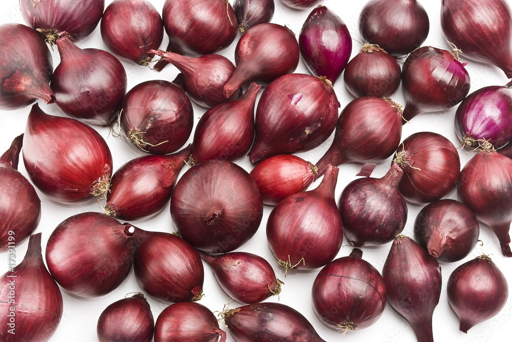 Obraz premium Red onions background