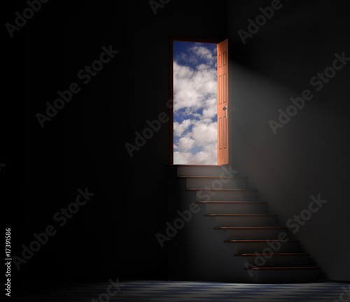 Schilderij op canvas Way Out