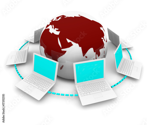 Global Network of Laptops Around Earth