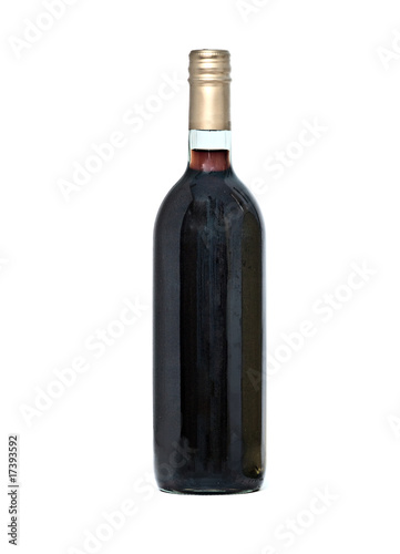 Wine bottle isolated on white background