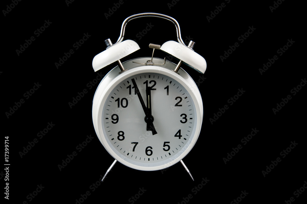 White alarmclock White alarmclock