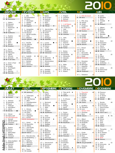 Calendrier 2010 nature