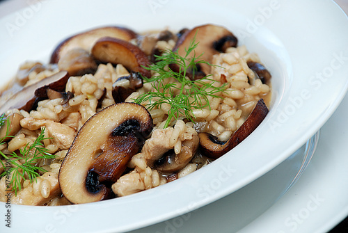 Mushroom risotto