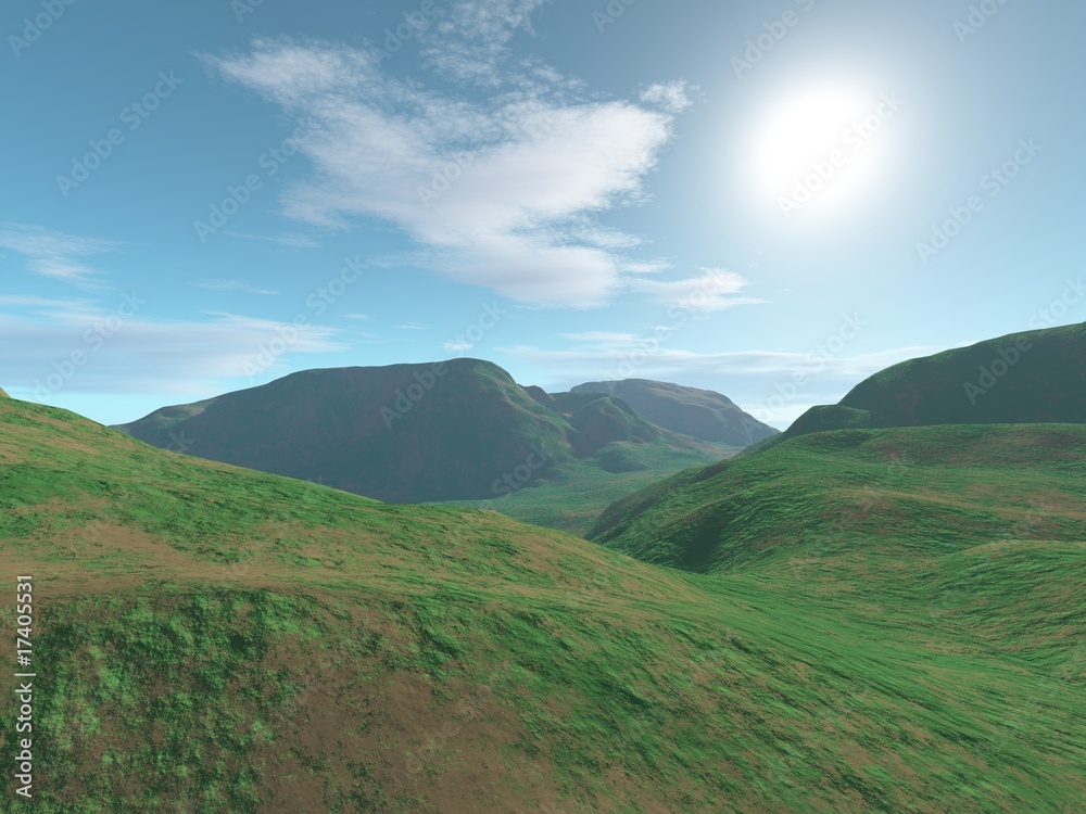 Fototapeta premium Grüne Landschaft