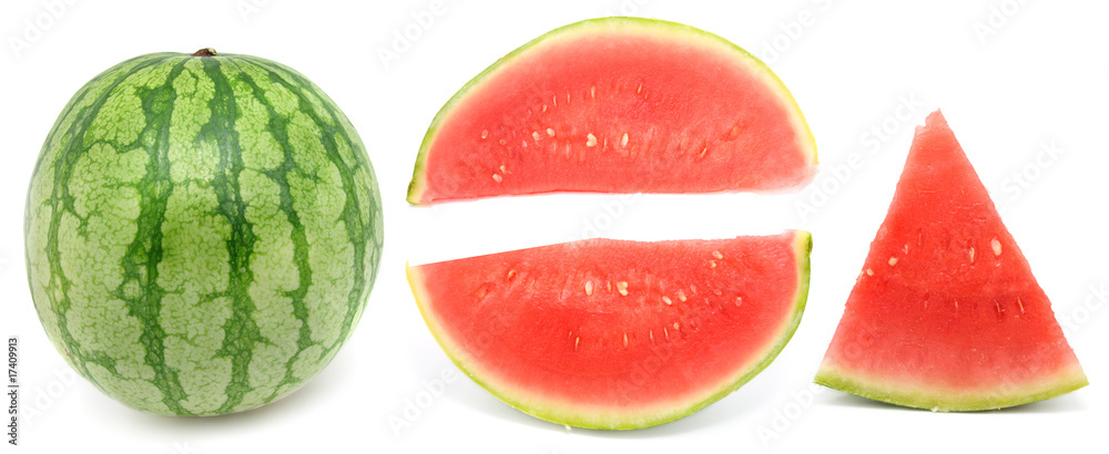 water-melon on white background water-melon on white background