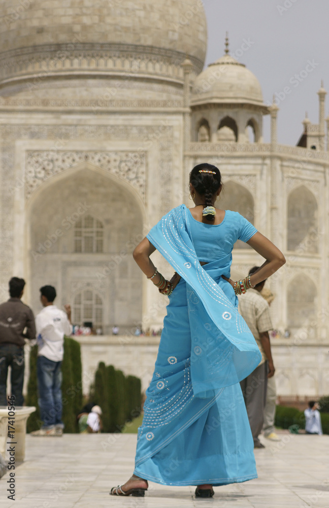 Indian Tourist at the Taj Mahal