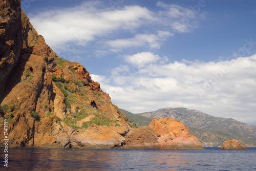 Rocks of Scandola peninsula in Corsica, France, Europe