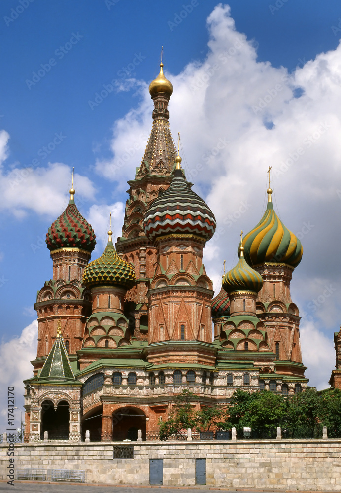 St. Basil's Cathedral on the Red Square in Moscow, Russia