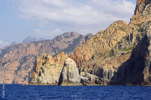 rocks of Scandola National Reserve in Corsica