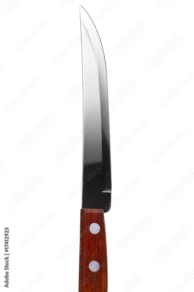 Sharp kitchen knife isolated on white background Sharp kitchen knife isolated on white background