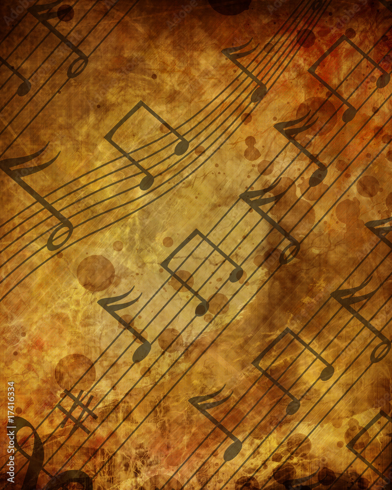 Obraz premium music sheet