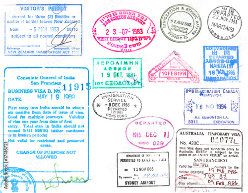 passport stamps and visas