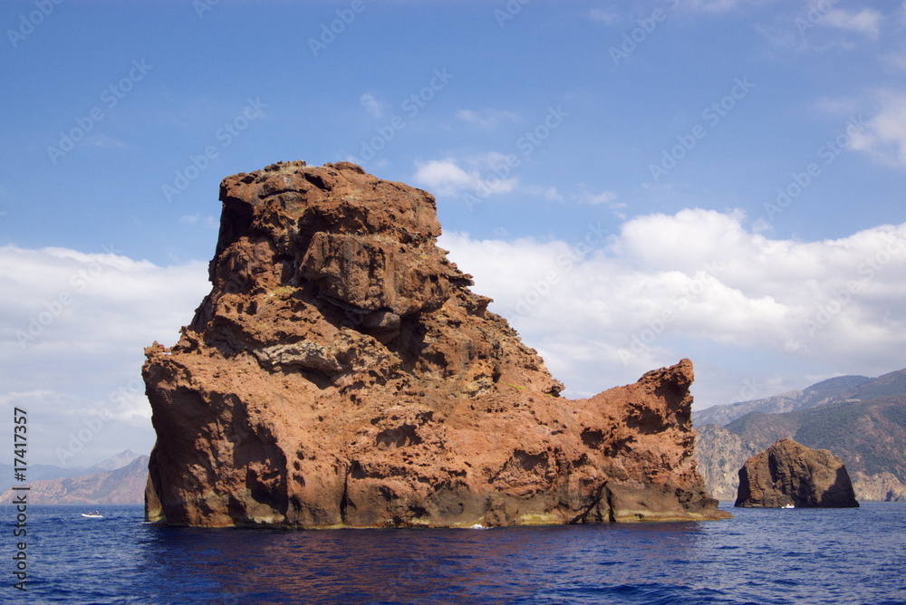 cliffs of Scandola National Reserve in Corsica